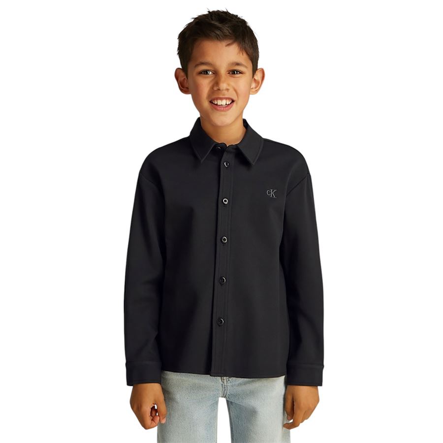 Camicia twill punto in jeans da bambino Calvin Klein | CKIB0IB02419BEH